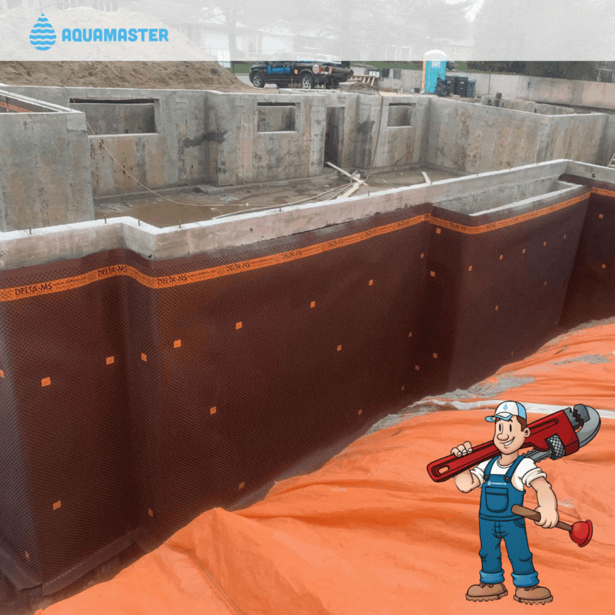 commercial Exterior Basement Waterproofing Project Toronto