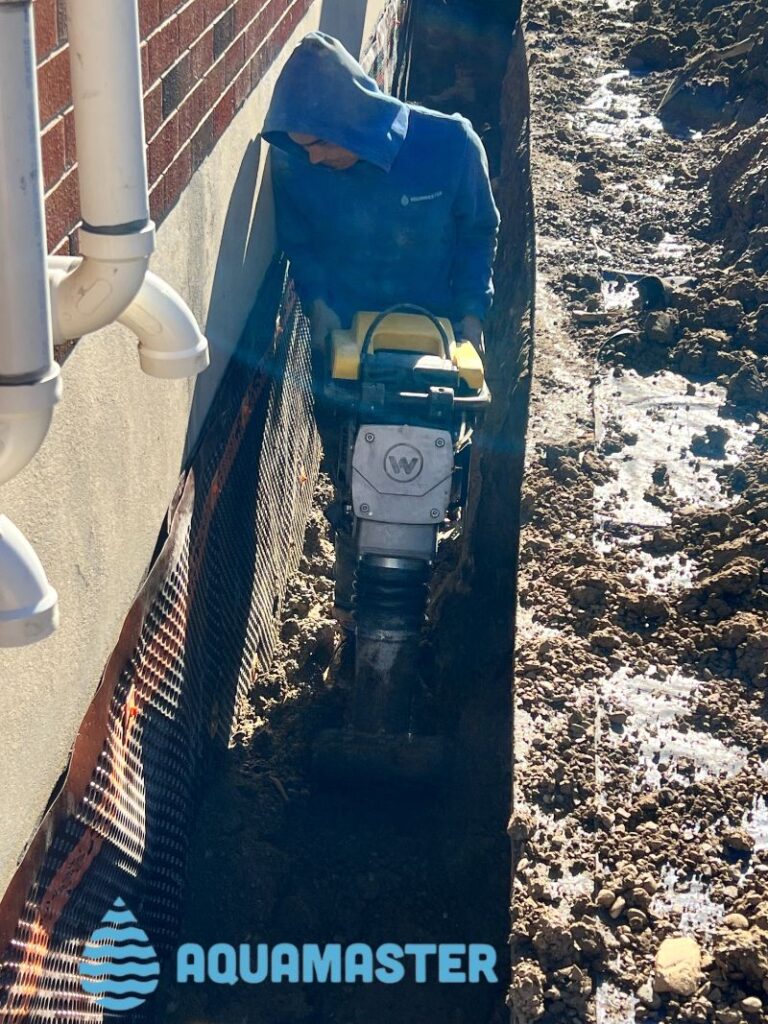 compacting soil after basement waterproofing Whitby